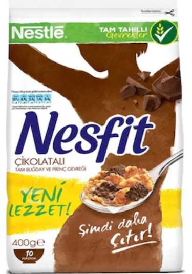 Nestle Nesfit Çikolatalı Tam Buğdağ Ve Pirinç Gevreği 400 G