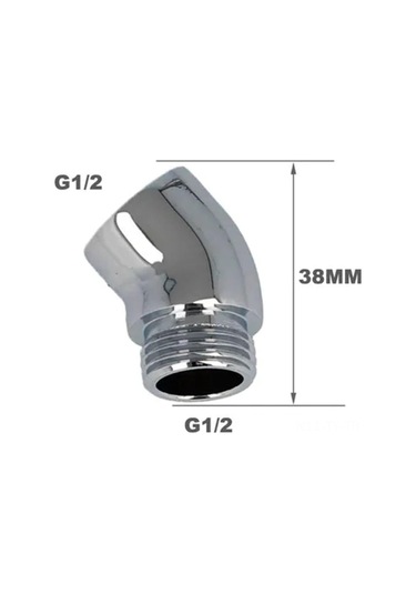 Teltree 130 Derece Açıklı Bronz Duş Kafa Elbow Adaptörü - 360 Döner G 1/2" Bağlantı - Basınç Ve Akışı Engellemeyen Duş Bileşeni Diğer