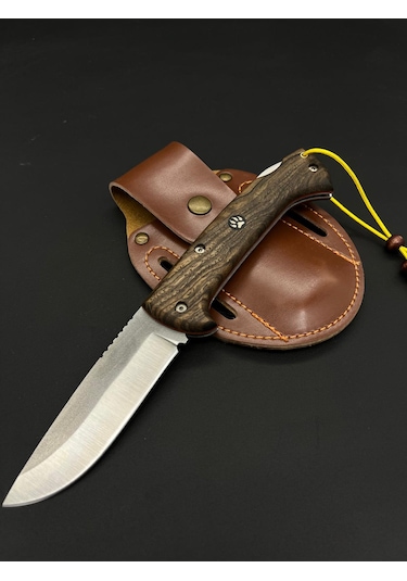 N690 Böhler Çelik Çakı Kahverengi