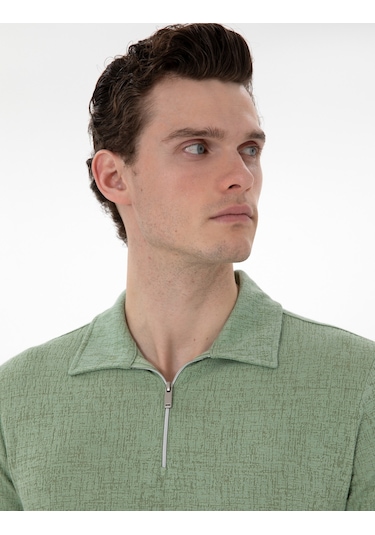 Pierre Cardin Erkek Açık Haki Tişört 50302586-vr183 Açık Haki