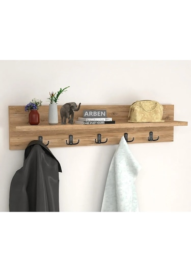 Kapı Arkası & Hol Askılık - Modern Ahşap Koridor, Mutfak, Banyo Askı Ünitesi