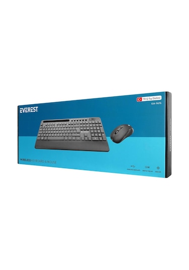 Everest Km-9676 Siyah Multimedya Tablet-telefon Standlı Klavye + Mouse Set Optik