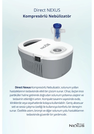 Nexus Yetişkin ve Çocuk için Nebulizatör Makinesi