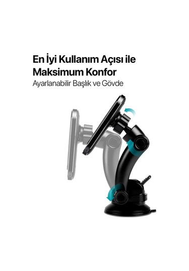 Aircharger Drive M Magsafe Uyumlu Kablosuz Şarj Özellikli Mıknatıslı Araç İçi Telefon Tutucu Diğer