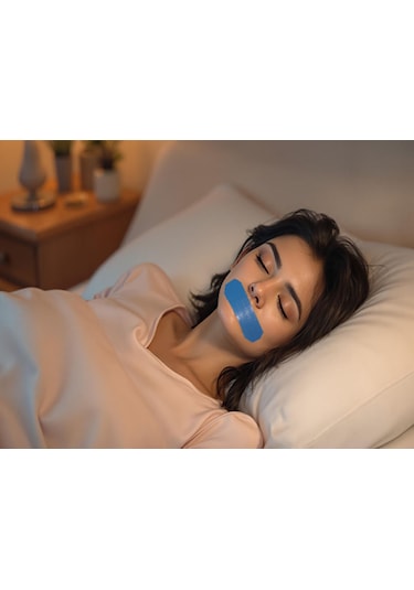 Ağız Bandı Horlama Önleyici - 10 Adet Ten Rengi Pamuk Kumaş,