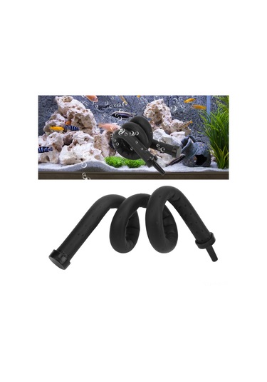 Moveevo Akvaryum Kabarcık Perdesi - Esnek Kauçuk Hava Dağıtıcı, 30cm, Tüm Su Türlerine Uygun, Balıklar İçin Güvenli, Hava Dağılımı Eşit