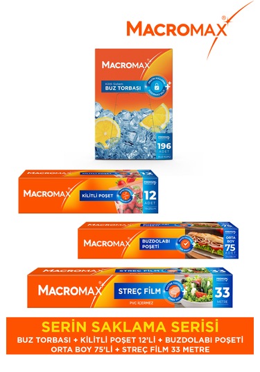 Serin Saklama Serisi Kilitli Poşet Streç Film Buz Torbası Seti