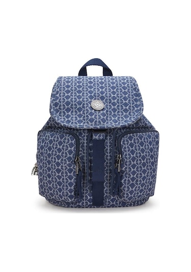 Kıplıng Anto S Küçük Boy Sırt Çantası Lacivert Sıgnature Denım Lacivert