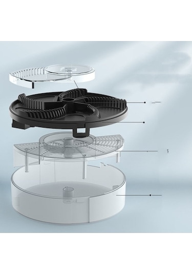 Maiyame Usb Şarjlı Akıllı Otomatik Sinek Tutucu - Siyah Model + Köpek Yemi İçeren Elektrikli Sinek Alıcı