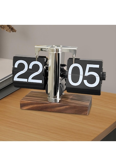 Suntek Flip Masa Saati Dijital Otomatik Paslanmaz-çelik-24-saat