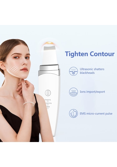 Youtek "ultrasonik Cilt Temizleme Cihazı - Siyah Nokta Kırma, Besin Aktarımı Ve Cilt Sıkılaştırma"