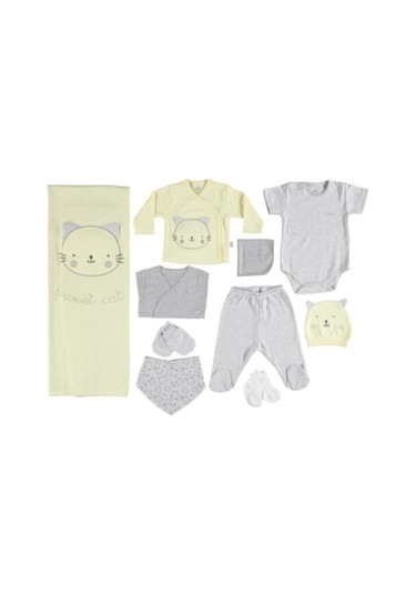 Sweet Cat 63144 10 Parça Nil Yeşili Hastane Çıkışı Sarı