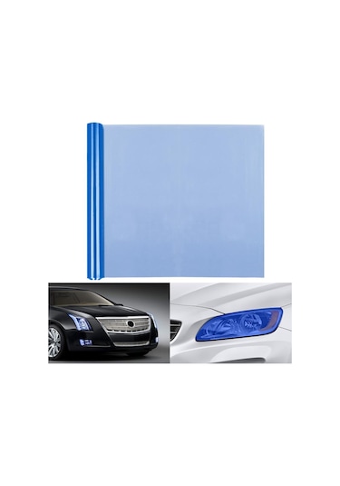 MAVİ TRANSPARAN FAR FİLMİ 30 CM X 1 METRE