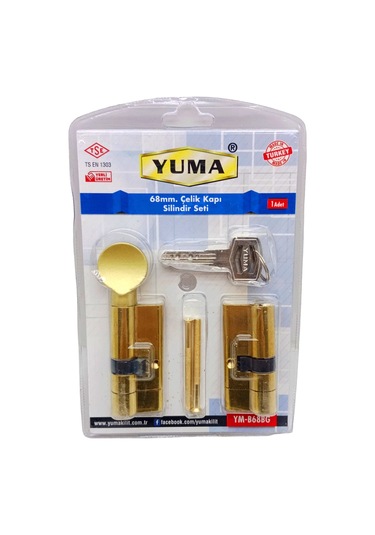 Sarı Mandallı Çelik Kapı Barel Set 68m