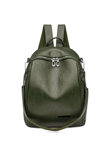 Moda Bayan 3'ü 1 Arada Sırt Çantası Omuz Çantası Sırt Çantası Akademi Kitap Çantası Kadın Okul Çantası Preppy Stil Büyük Klasik Seyahat Sırt Çantası Green Yeşil