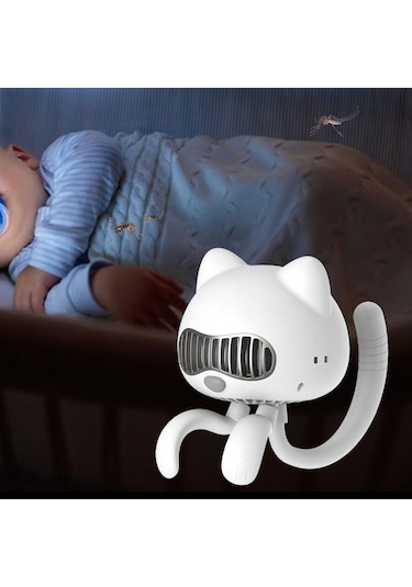 Suntek 4 Hız Arabası Fanı Bükülebilir Kordonlu Araba Pembe