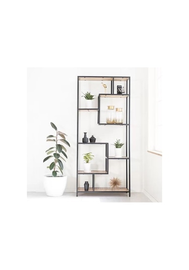 Raflı Kitaplık Büyük Kütüphane Modeli 7 Raflı Kitaplık
