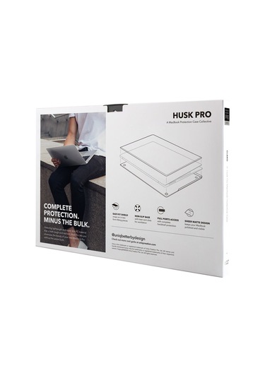 Macbook Air 13.3 Inç 2337 Uyumlu Kılıf Husk Claro Serisi Mat Koruyucu Kapak Clear