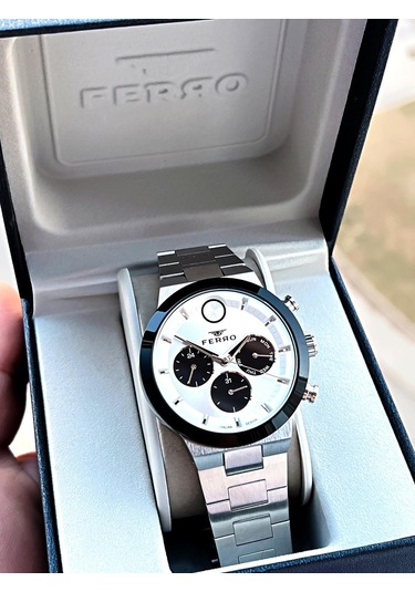 Ferro 30 Mt Suya Dayanıklı Çelik Kordon Kararma Renk Atma Yapmaz Erkek Kol Saati Vs.blkt.0049 Siyah