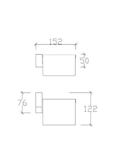 Tema Premium Serisi Banyo Kapaklı Wc Tuvalet Kağıtlığı Krom
