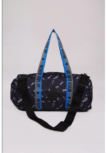 Erkek Çocuk Yıldız Baskılı Spor Çanta - Lacivert