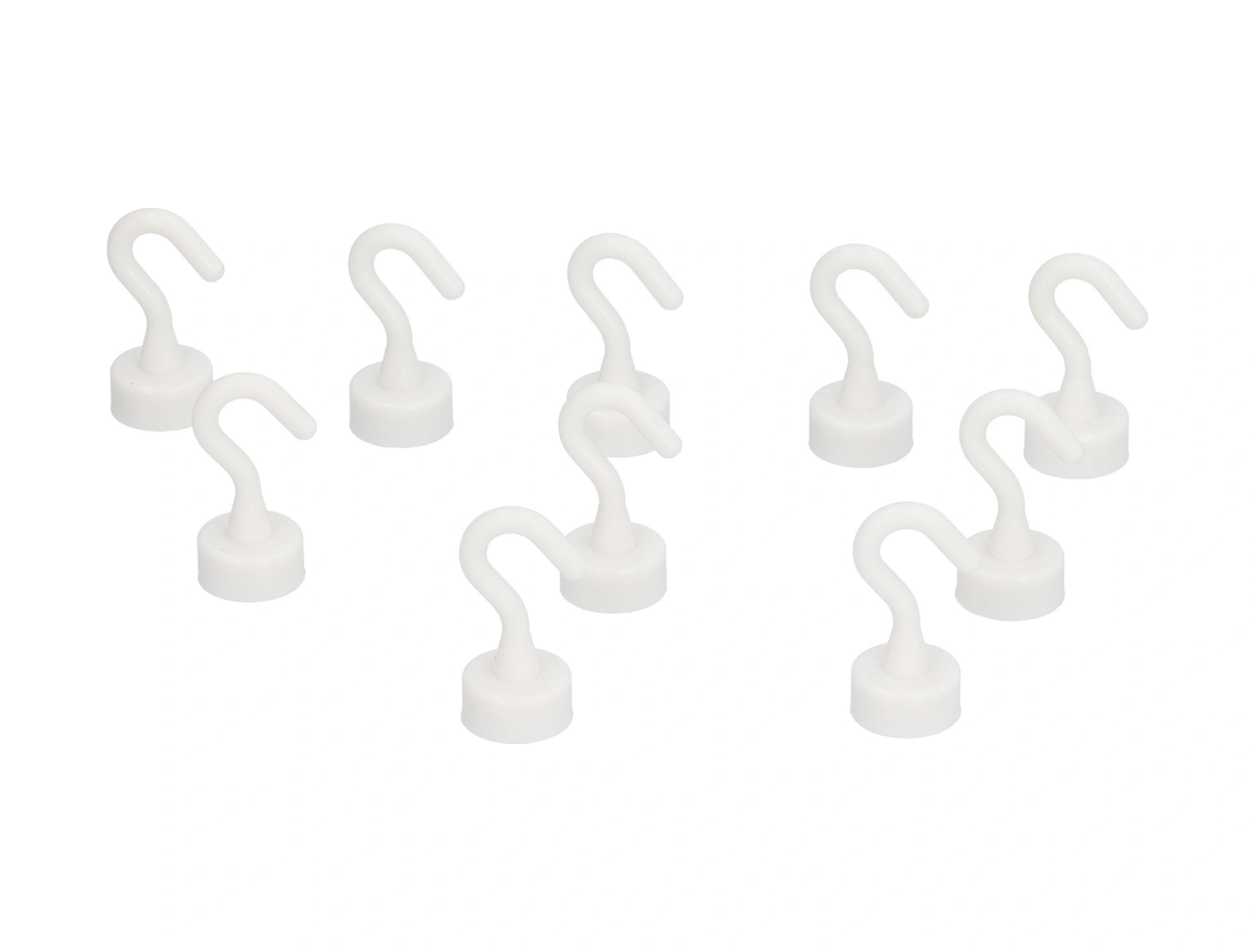 Moveevo 10'lu Ağır Duty Abs Manyetik Kanca Seti - Buzdolabı/mikrodalga Uyumlu, 5kg Yüke Dayanır, Hafif Ve Dayanıklı Tasarım Diğer