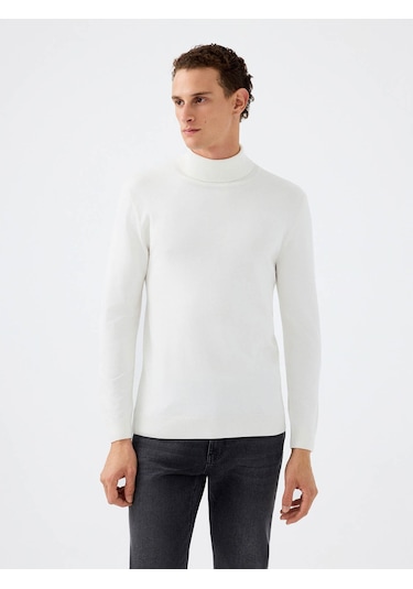 Loft Regular Fit Beyaz Erkek Kazak Lf2041623 Beyaz