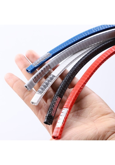 Oto Araç Kapı Koruma Fitili 5metre Parlak Mavi Renk Çarpma Çizilme Önleyici Fitil