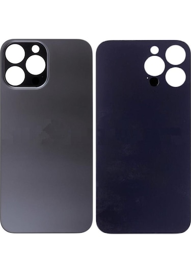 Apple Uyumlu iPhone 13 Pro Max Arka Pil Batarya Kapağı - Lens Hariç Siyah