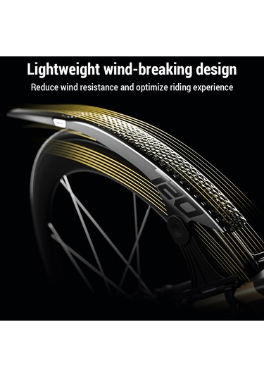 Enlee 2 Adet Ayarlanabilir Bisiklet Çamurluğu Dağ Bisikleti Siyah