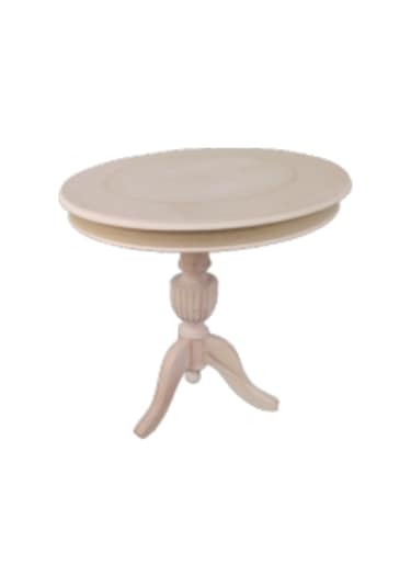 Fiskos Baba Ayak Model Parlak Ihlamur Ağacı Ayak Ham Mdf Tabla