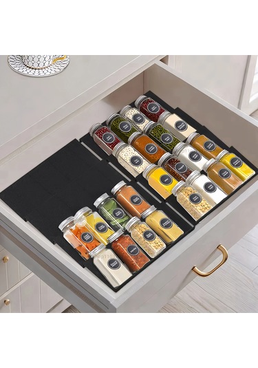 Çekmece Baharat Rafları Mutfak İçin 4 Kat Ayarlanabilir Baharat 2 Adet