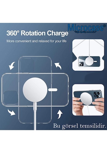 Xiaomi 12/12X/12S Magsafe Yarı Esnek Plastik Şeffaf Kılıf -AL8115