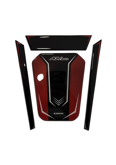 Honda Adv 350 2023-2025 Uyumlu Deeb Tank Pad Set Kırmızı