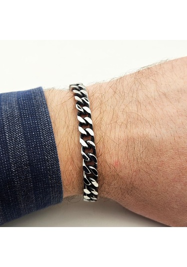 Pigado 316l Paslanmaz Çelik Erkek Bileklik Gri