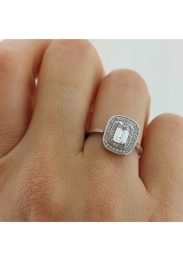 Altınbeyı Baget Taşlı Altın Yüzük 14 Ayar 2.31 Gram Abyyzk0145