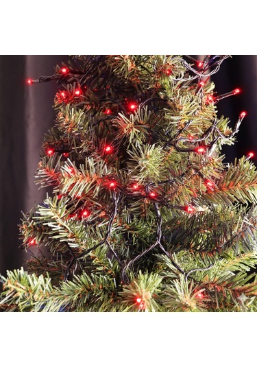 8.25 Metre Eklemeli Led Işık 80 Led - Kırmızı Renkli Prizli Dekoratif Aydınlatma Seti Karton Kutulu Diğer