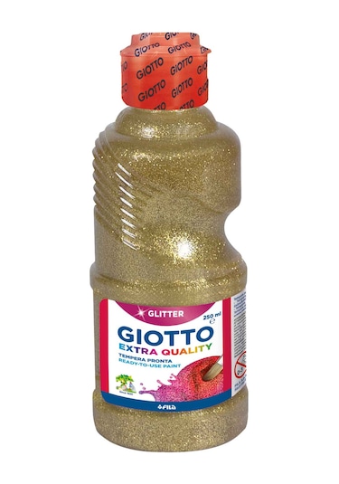 Giotto Glitter Paint Simli Tempera Guaj Boya 250 Ml. Altın