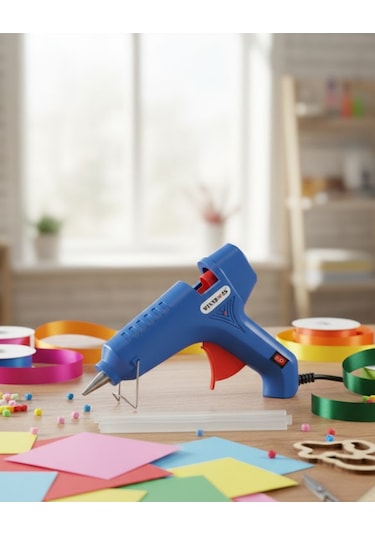 Ev Ve Hobi İçin 60 W Silikon Tabancası 11 Mm Uyumlu 5 Adet Hediye Silikon