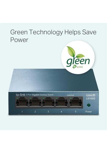 TP-Link Ls105G 5 Port  Gıgabıt Desktop Metal Switch