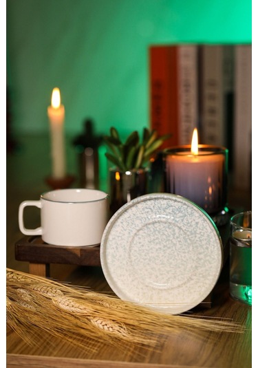 Heda Porselen Kumsal Porselen Çay Takımı 4 Parça 2 Kişilik