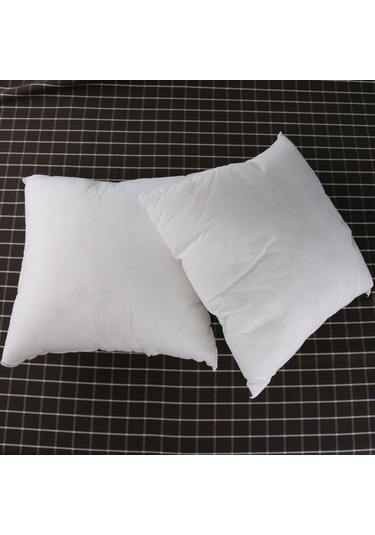 Folinda Beyaz Kare Koltuk Yastığı Dolgusu - 40x40cm/45x45cm Seçenekli - Poliester/pamuk Malzeme - Pp Pamuk Dolgulu Diğer