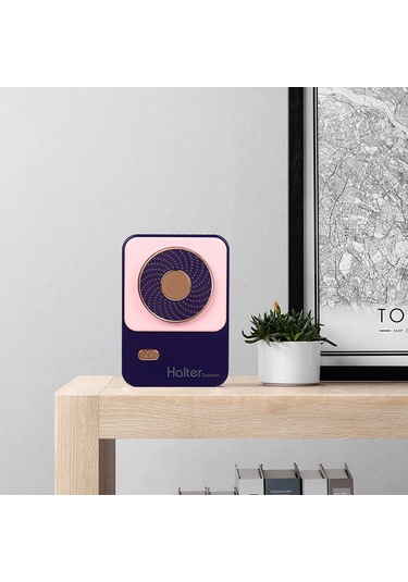 Mufunye Taşınabilir Şarjlı Mini Fan - Boyun, Bel Veya Masa Üzerinde Kullanım - 3 Hız Ayarlı - 1200mah Pil