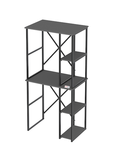 Bofigo Çamaşır Makinesi Dolabı Kurutma Makinesi Dolabı Metal Banyo Dolabı Mısra Antrasit