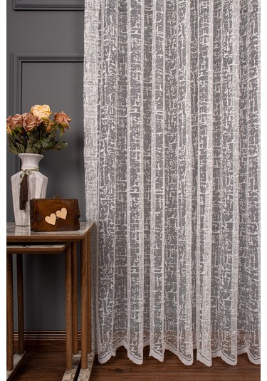 Şantuk Desen Örme Tül Perde 1159