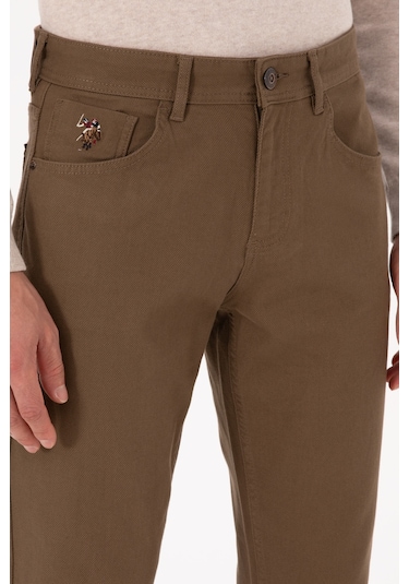 U.s. Polo Assn. Erkek Haki Pantolon Kanvas-chino 50310340-vr027 Haki