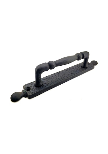 Antika Tarz Dekoratif Pirinç Misket Çekme Kapı Kolu - 223x33 Mm, Oksit Tdrtr