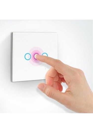 Fastbuy Neo Nas-sc03w Kablosuz Wifi Akıllı Işık Anahtarı, 3 Gang, Ab Güç Kaynağı, Beyaz Renk, Standart Boyut, Mekanik Kullanı