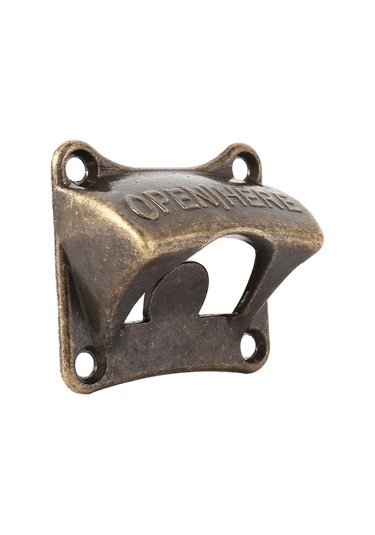 Bronz Vintage Bronz Duvara Monte Şarap Modası Soda Şişesi Bira Açacağı Bar Aksesuarları Bronz