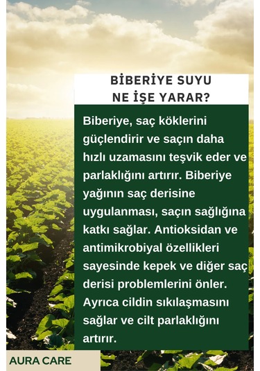 Aura Care Saç Dökülme Karşıtı ve Uzatma Etkili Biberiye Suyu 100 ML